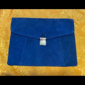 Royal Blue Suede Mossimo Clutch